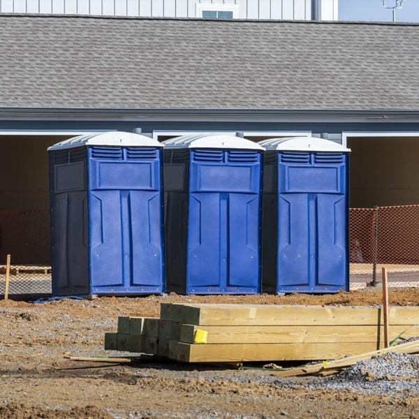 Heavy-duty construction site porta potty in Roxboro, North Carolina