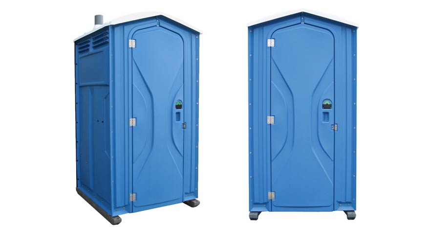 Long-term porta potty units on site in Roxboro, North Carolina